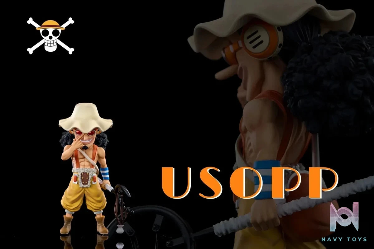 A+ Studio - One Piece Fish - Man Island Straw Hat Pirates Usopp resin statue Navy Toys anime figure