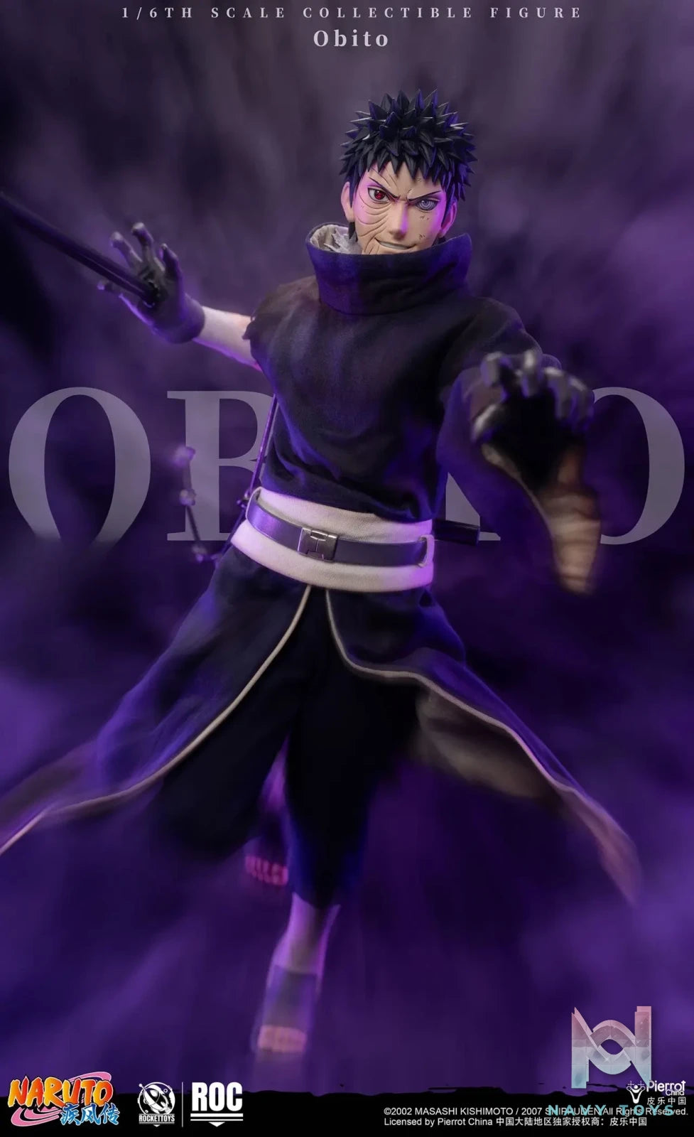 ROCKETTOYS Studio – Naruto Shippuden Obito Uchiha 1/6 Scale Action Figure ROC-022 (Licensed)