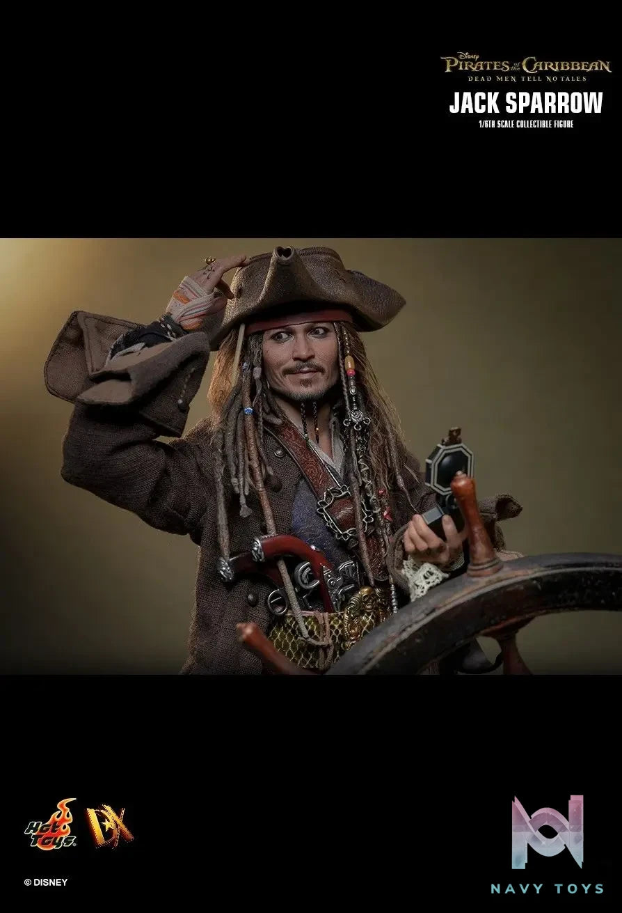 Hottoys – Pirates of the Caribbean: Dead Men Tell No Tales Jack Sparrow 1/6th scale Collectible Figure DX37 DX38 (Licensed)