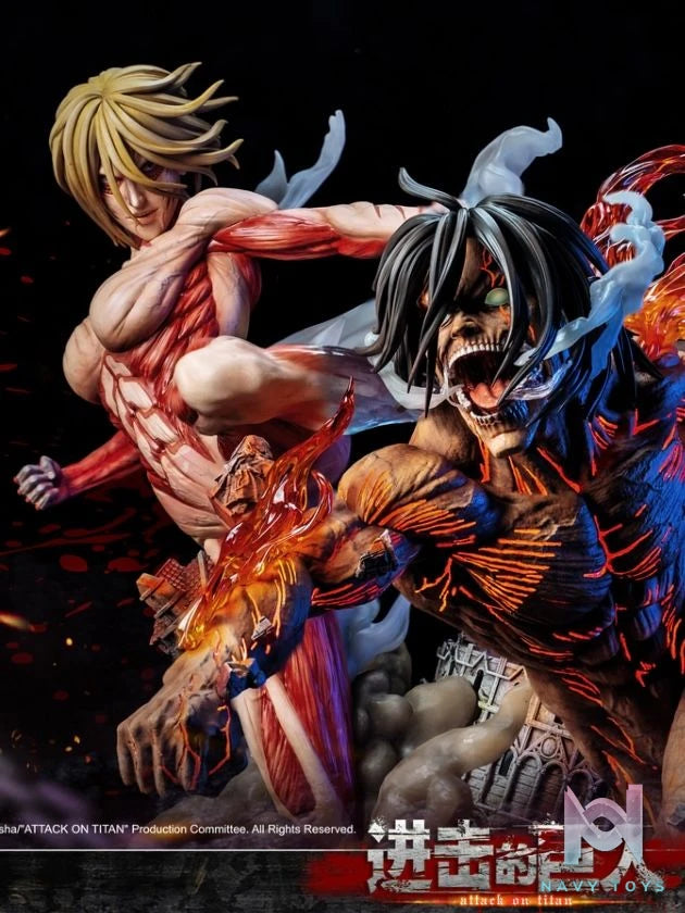 Annie & Eren - Attack on Titan - Jimei Palace resin statue Jimei Palace Studio anime figure