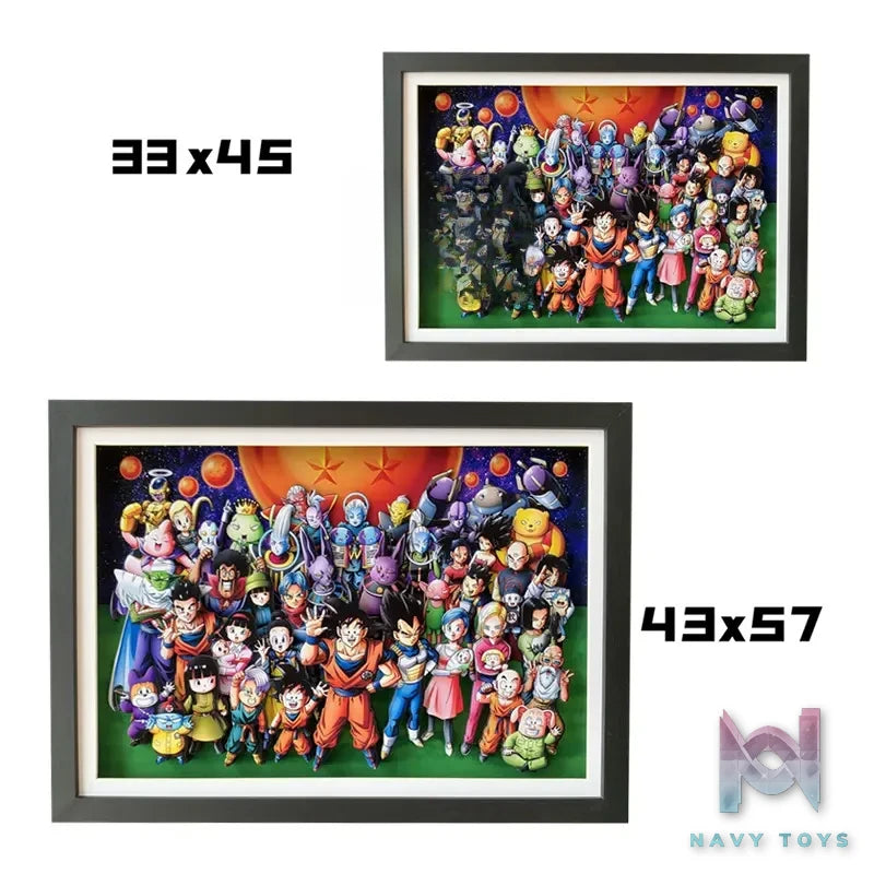 KALA HOME Studio – Dragon Ball Multiple Characters #05 3D Decorative Painting Dragon Ball