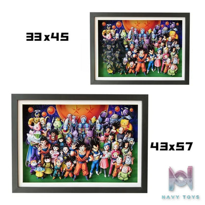 KALA HOME Studio – Dragon Ball Multiple Characters #05 3D Decorative Painting Dragon Ball