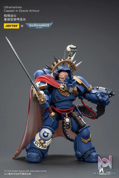 JOYTOY – Ultramarines Captain in Gravis Armour JT7745 (Licensed)