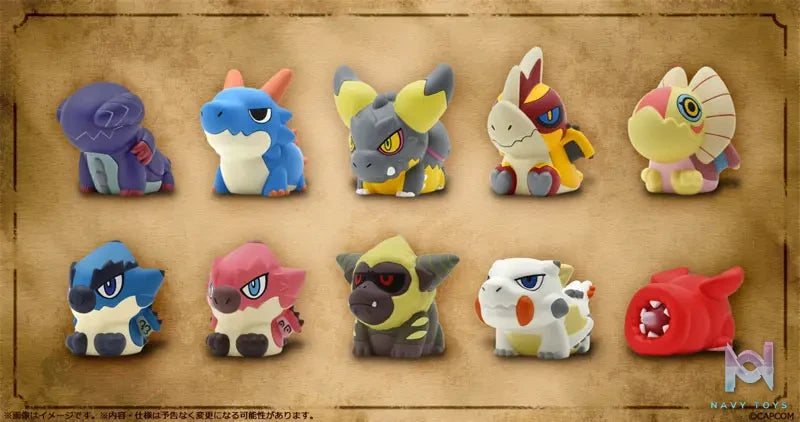 CAPCOM Studio – Capcom Figure Builder Finger Puppet Monster Hunter Vol.2 10Pack BOX (Licensed)