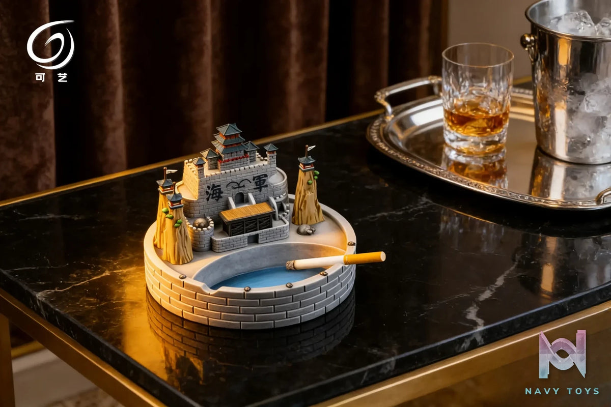 Ke Yi Mo Wan Studio – Marineford’s Marine Headquarters Creative Ornament Ashtray One Piece