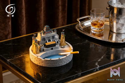 Ke Yi Mo Wan Studio – Marineford’s Marine Headquarters Creative Ornament Ashtray One Piece