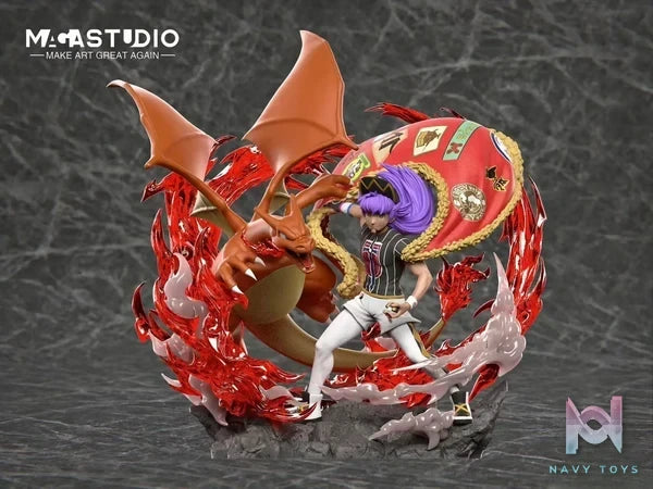 MAGA Studio - Pokémon League Champion Series 1 Galar Region Pokémon Champion Leon resin statue Navy Toys anime figure
