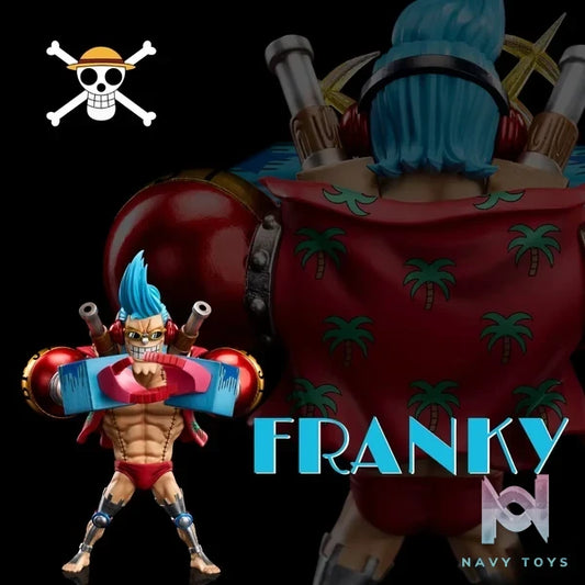 A+ Studio - One Piece Fish - Man Island Project Straw Hat Pirates Franky resin statue Navy Toys anime figure