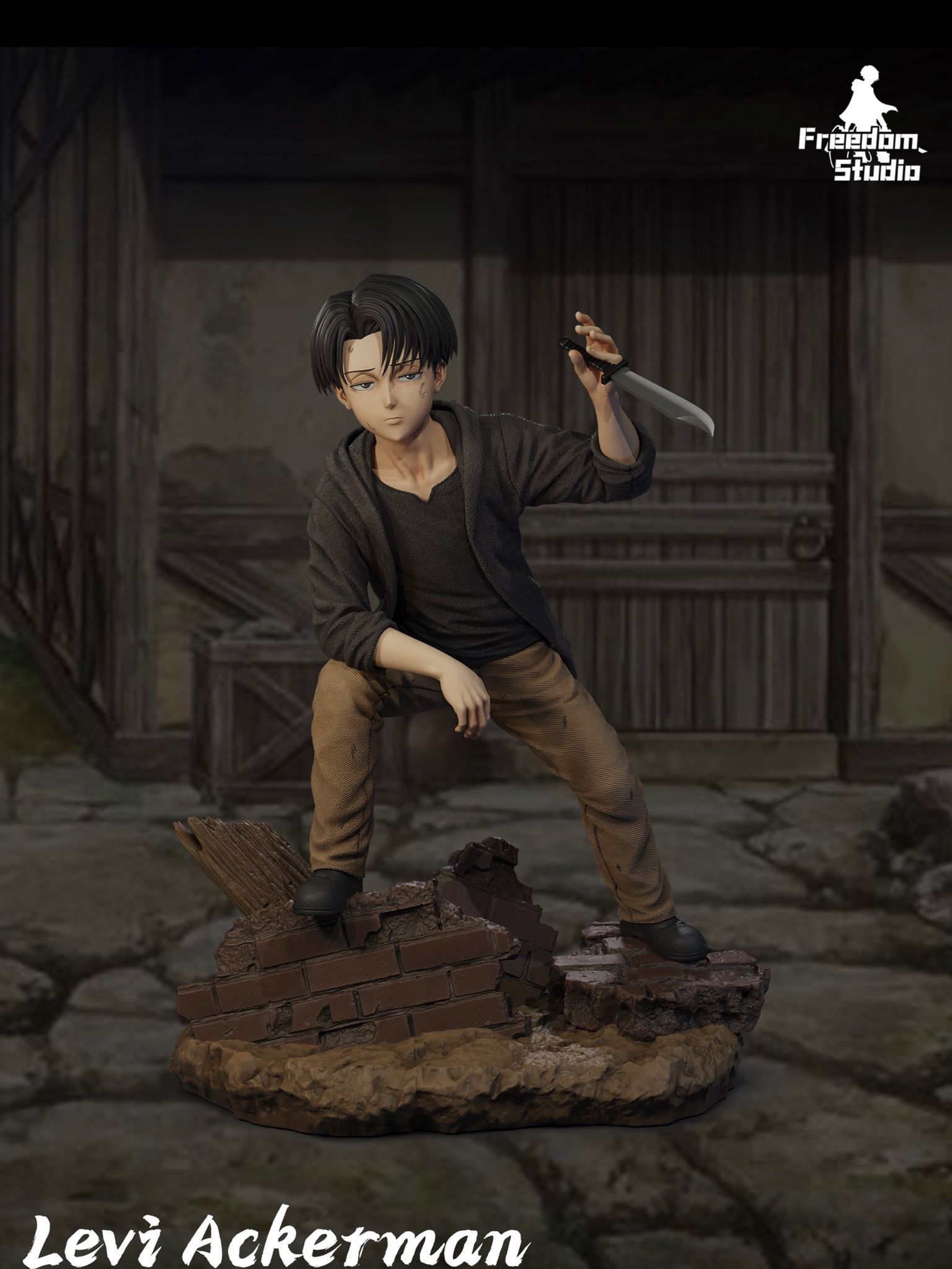 Levi Ackerman - Attack on Titan - Freedom Studio resin statue freedom studio anime figure
