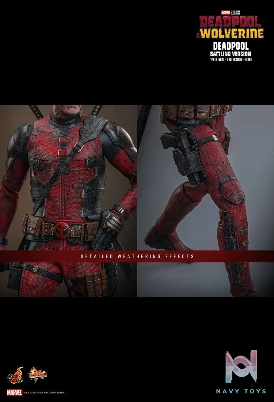 Hottoys – Marvel Deadpool & Wolverine Deadpool (Battling Version) MMS782 (Licensed)