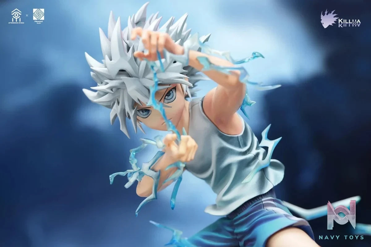 Aftershock Studio & Fibonacci Studio - HUNTER × HUNTER Killua Zoldyck & Gon Freecss resin statue Navy Toys anime figure