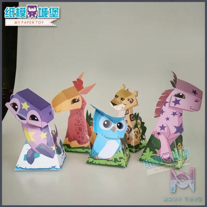 Qian Zhi Lu Studio – Animal Series Visual illusion 3D Paper Model DIY