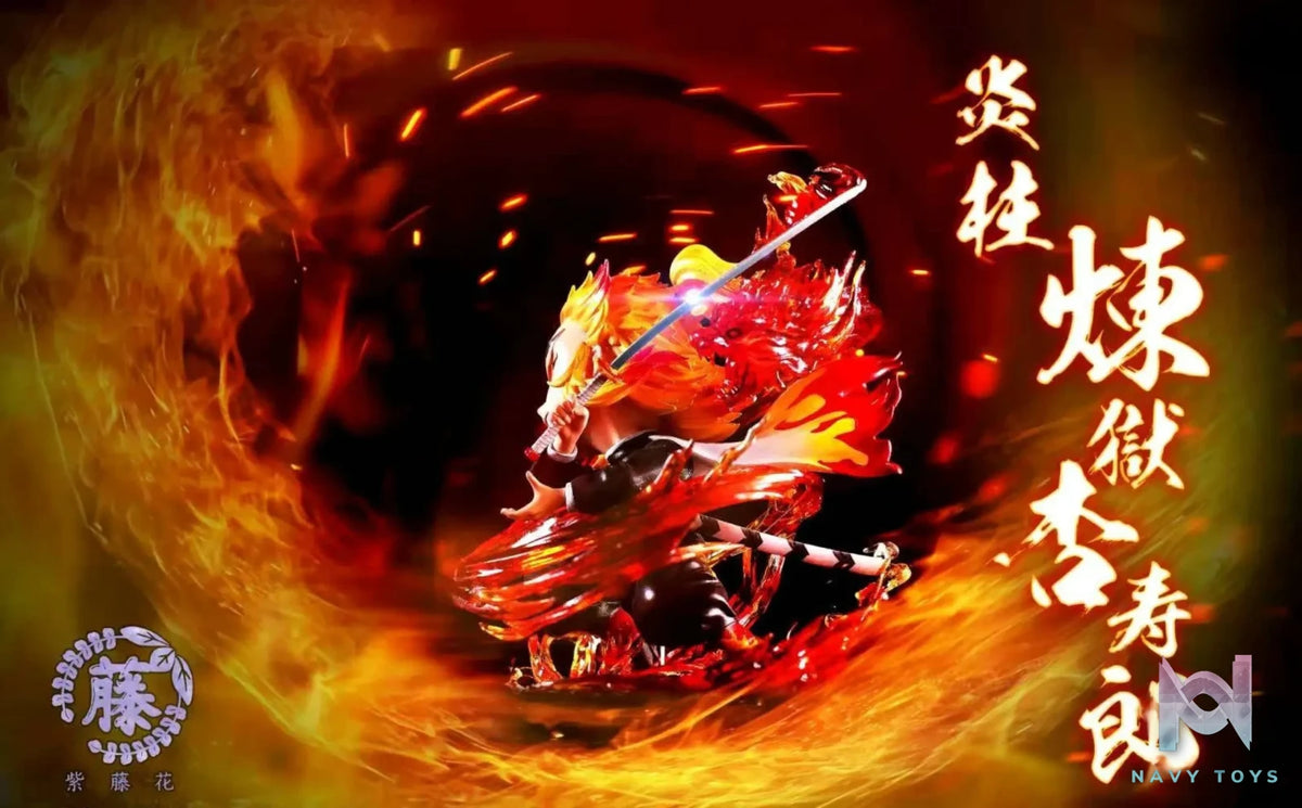 Wisteria Flower Studio – Demon Slayer Rengoku Kyojuro And Akaza