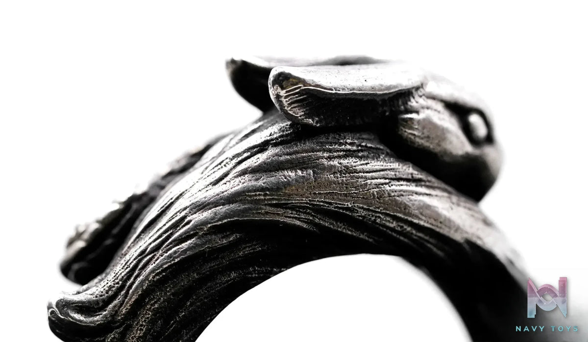 Raven Studio (silver jewelry) – Original Design “Fu” Snake and Rabbit Ring Original