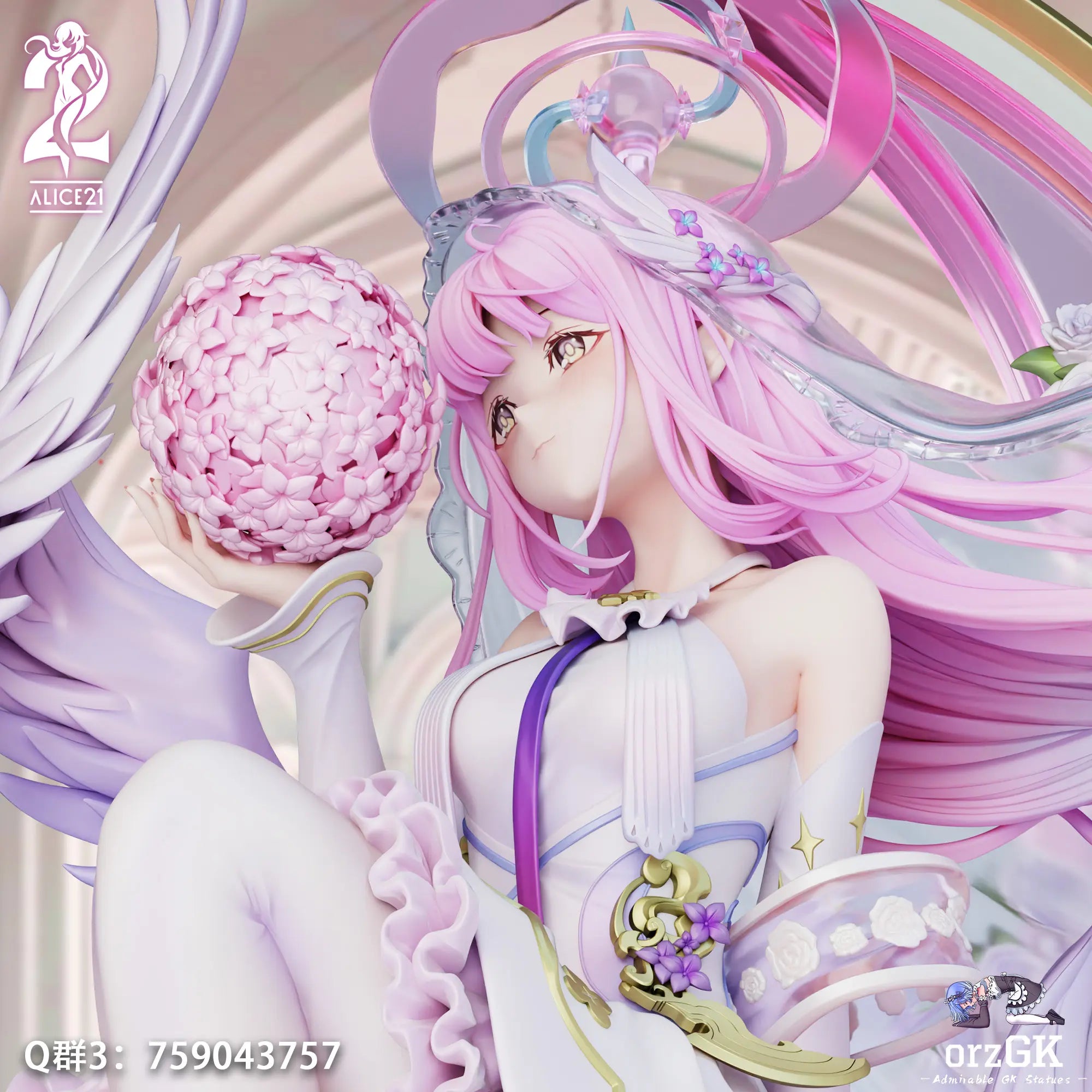 Alice21 Studio - Blue Archive Pure White Vow Series 49 Stellar Vow Mika resin statue Navy Toys anime figure