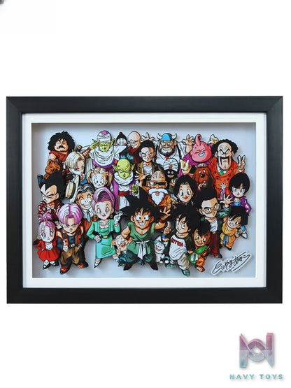 KALA HOME Studio – Dragon Ball Multiple Characters #08 3D Decorative Painting Dragon Ball