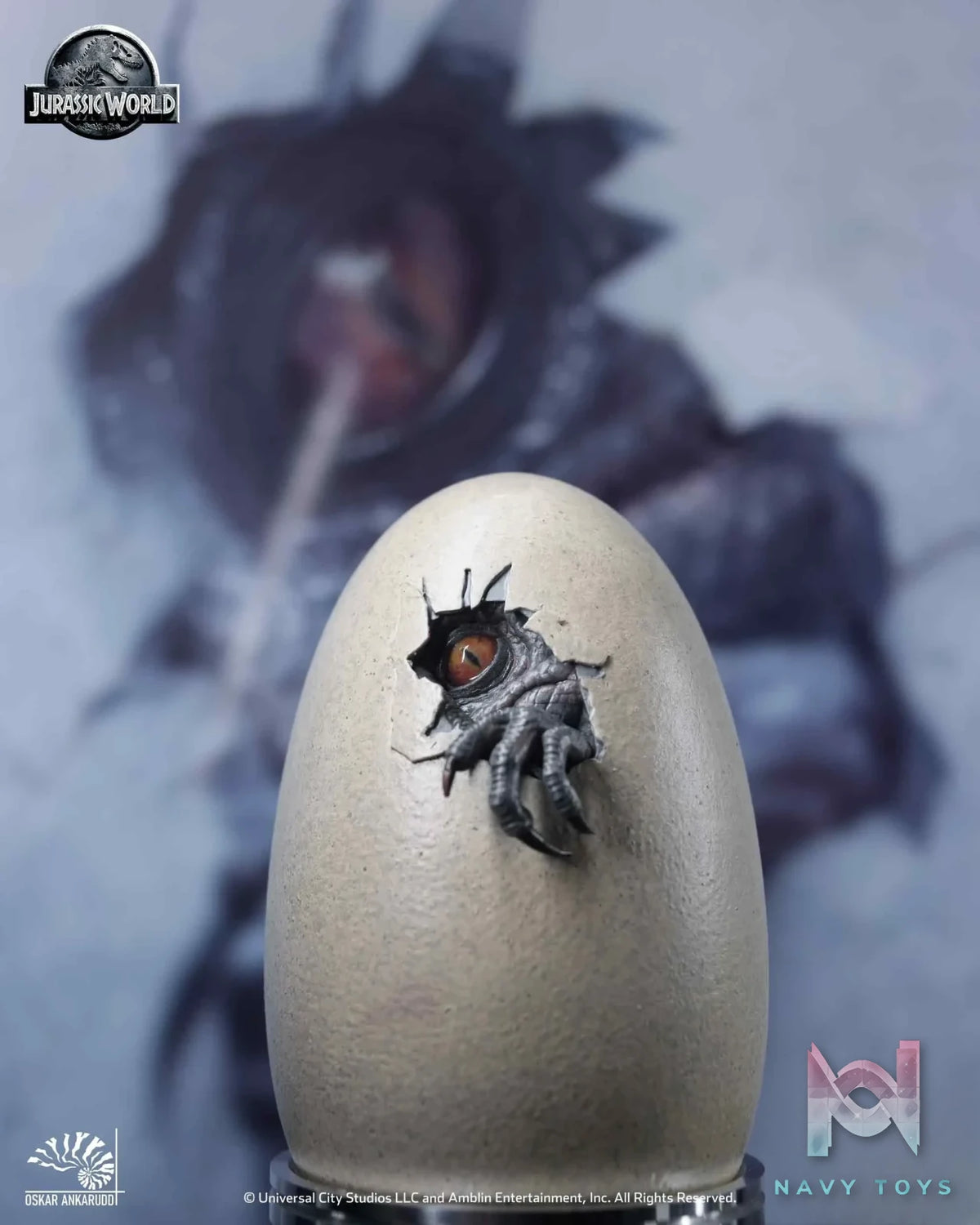 Elite Creature Collectibles (ECC) – Jurassic World Hatching Indominus Rex set 1/2 scale (Licensed)