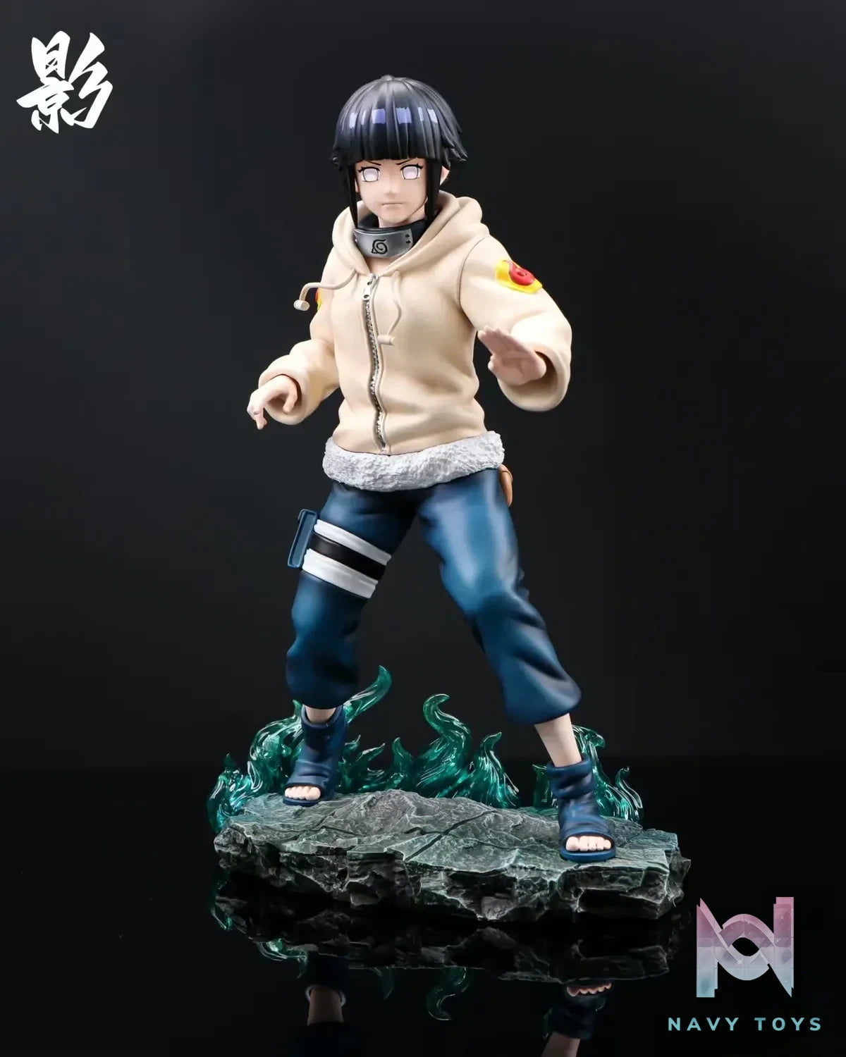 YING Studio - Naruto Childhood Series 1: Little Hinata Hyuga resin statue Navy Toys anime figure