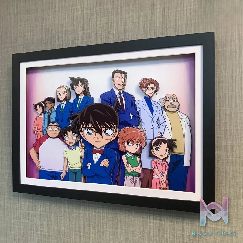 KALA HOME Studio – Detective Conan Multiple Characters #01 3D Decorative Painting Detective Conan