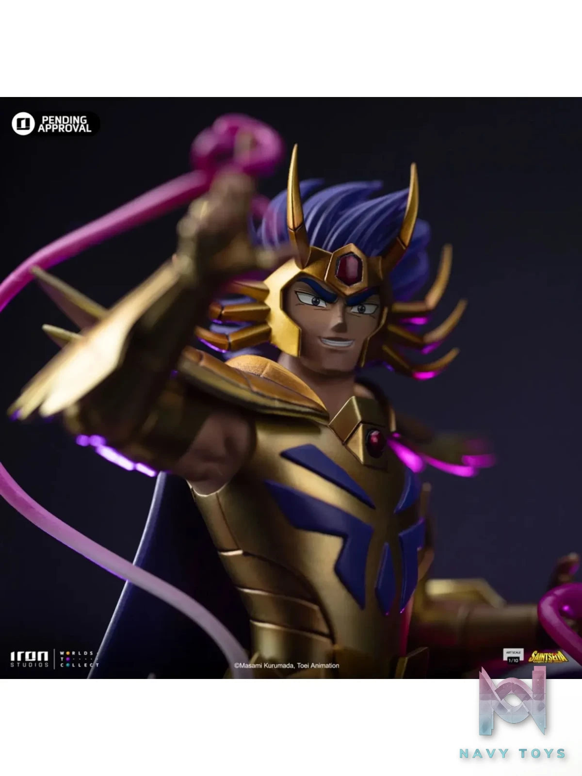 Iron Studio – Saint Seiya Art Scale 1/10 Statue Cancer Deathmask (Licensed)