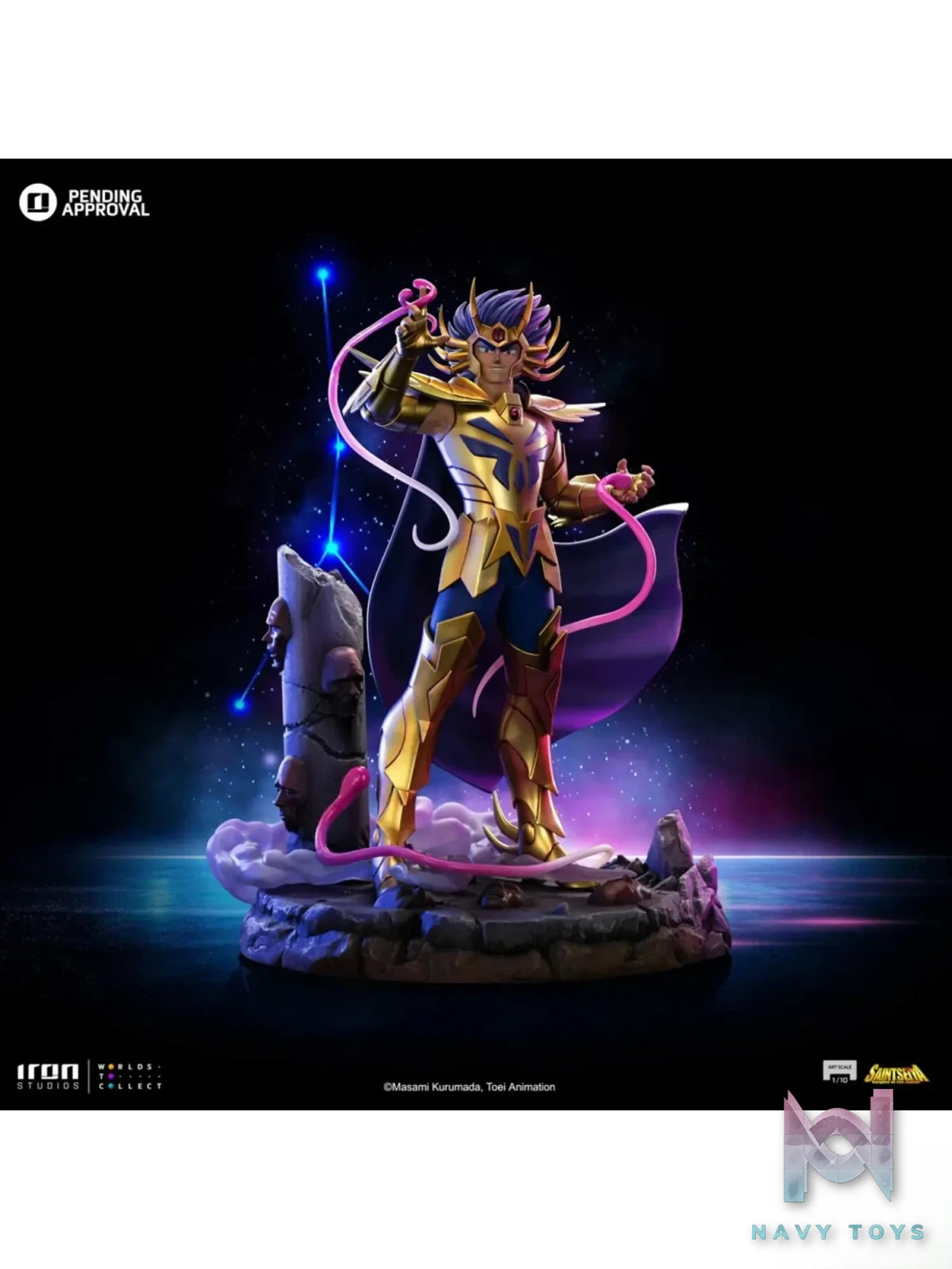 Iron Studio – Saint Seiya Art Scale 1/10 Statue Cancer Deathmask (Licensed)
