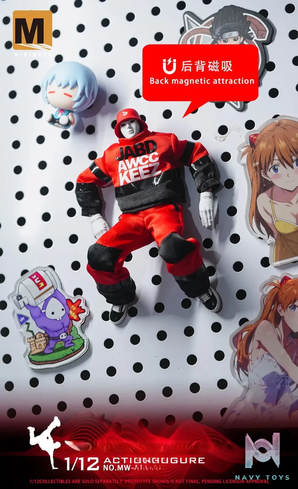 MINIWORK Studio – 1/12 Masked Dancer Action Figure NO.MW-004 JABBAWOCKEEZ