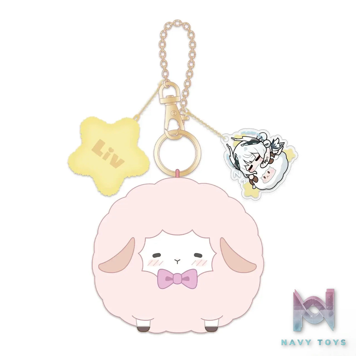 KURO GAMES – Punishing: Gray Raven Soft Dreams Plush Keychain – Liv (Licensed)