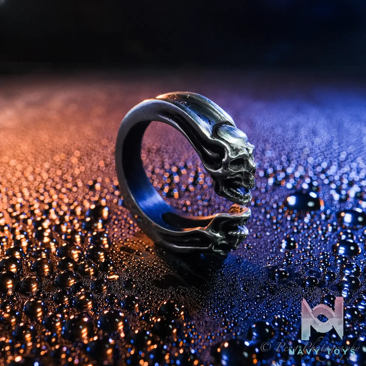 Raven Studio (silver jewelry) – Original Exclusive Twin Skull Ring Original