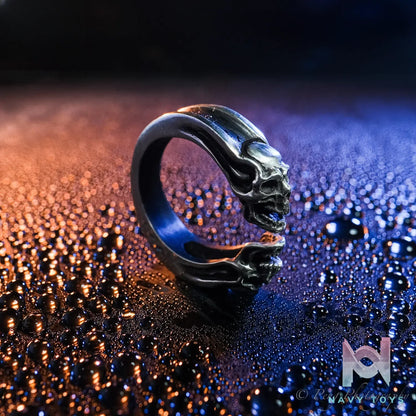 Raven Studio (silver jewelry) – Original Exclusive Twin Skull Ring Original