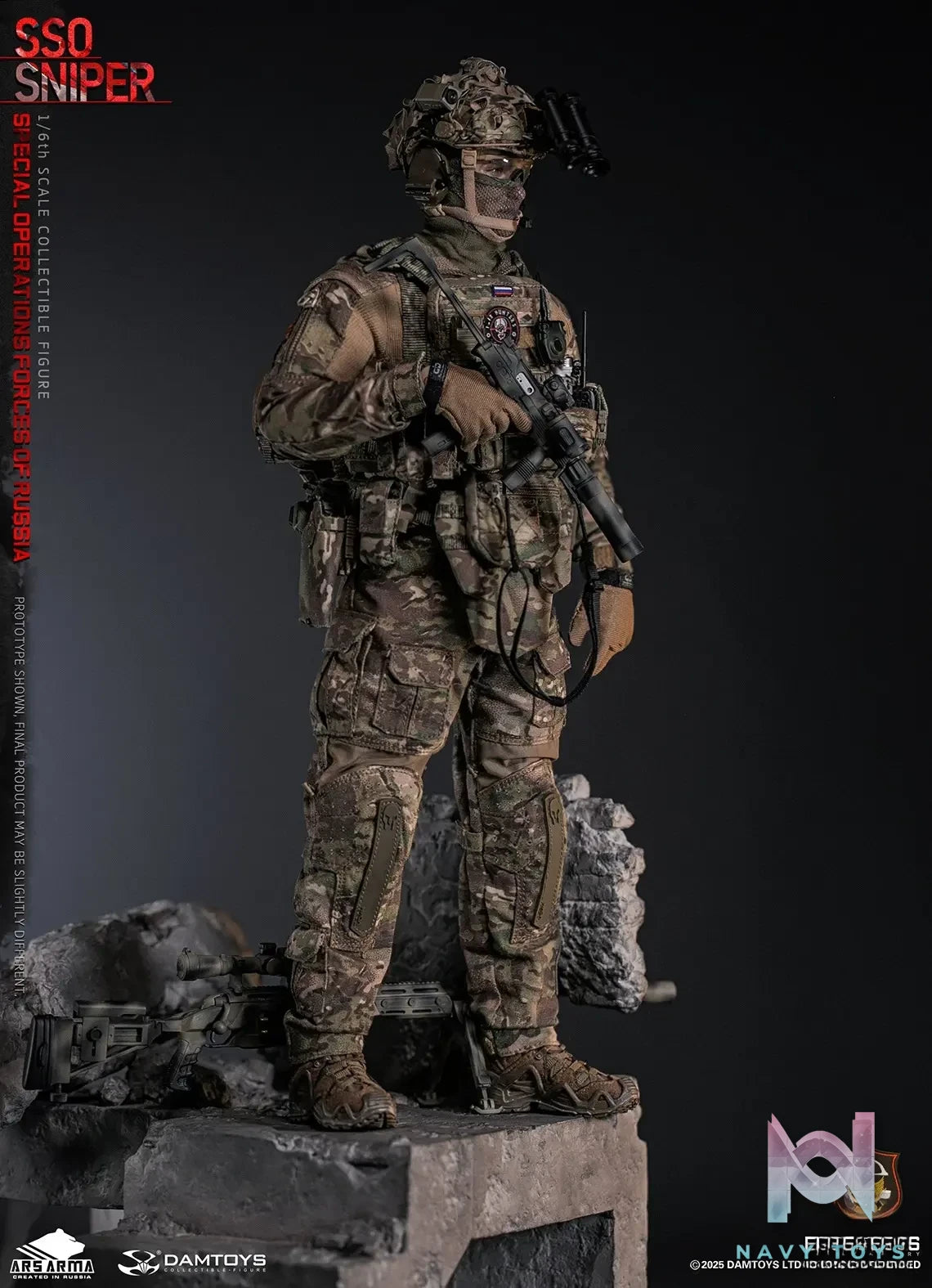 DAMTOYS – 1/6 Scale Russian Federation SSO Special Forces Sniper Item No. 78108 (Licensed)