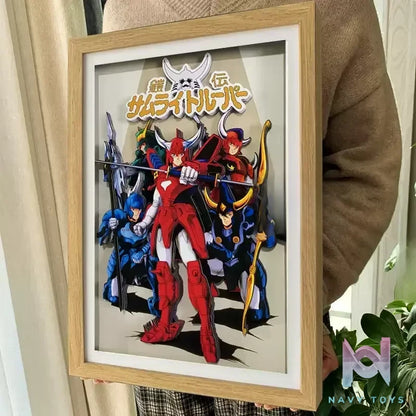 KALA HOME Studio – Ronin Warriors Multiple Characters 3D Decorative Painting Ronin Warriors