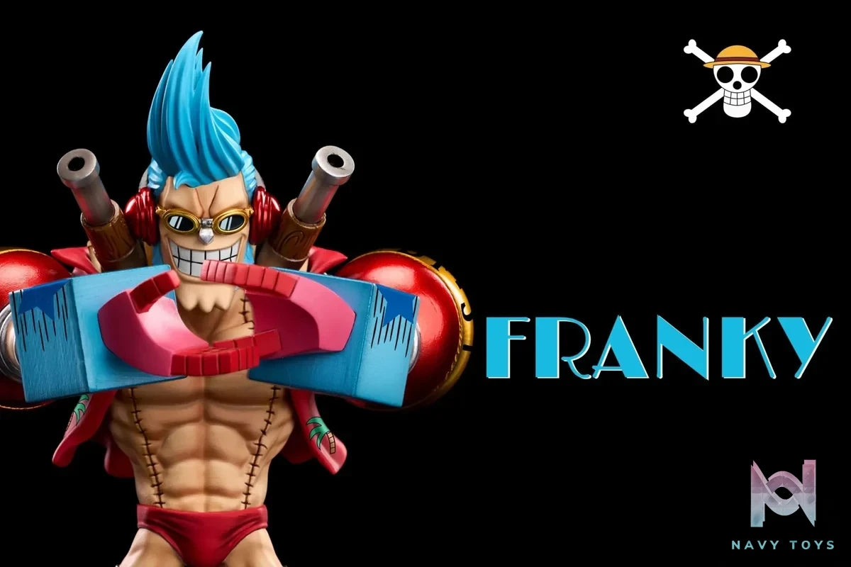 A+ Studio - One Piece Fish - Man Island Project Straw Hat Pirates Franky resin statue Navy Toys anime figure