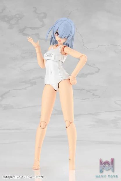 Kotobukiya – Frame Arms Girl Mizuki – School Swimsuits – White Ver. (Licensed)