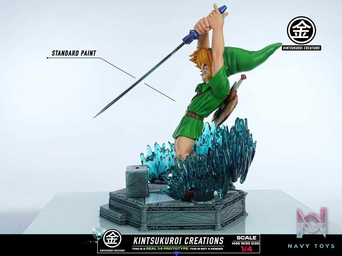 KINTSUKUROI CREATIONS Studio – The Legend of Zelda YOUNG LINK PULLING MASTER SWORD