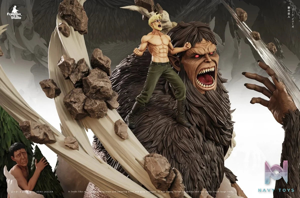 Zeke Jaeger & Beast Titan - Attack On Titan - Freedom Studio resin statue freedom studio anime figure
