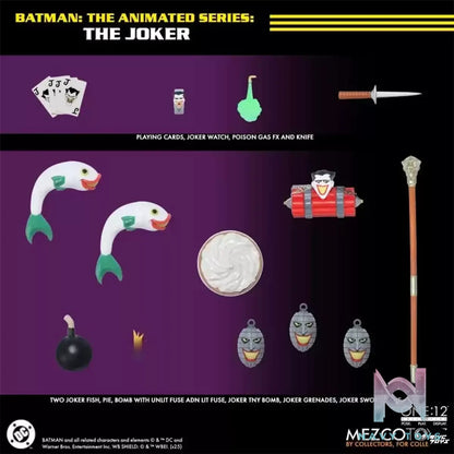 Mezco Studio – Batman 1/12 DC Animated Batman Joker Action Figure (Licensed)