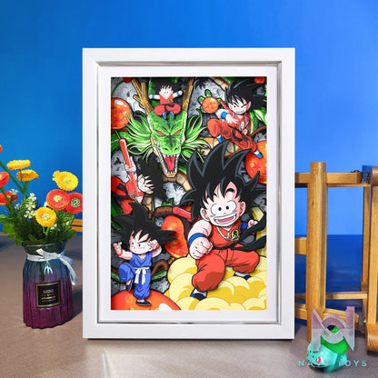 Yu Zhi Jiang Studio – Son Goku 3D Decorative Painting Dragon Ball