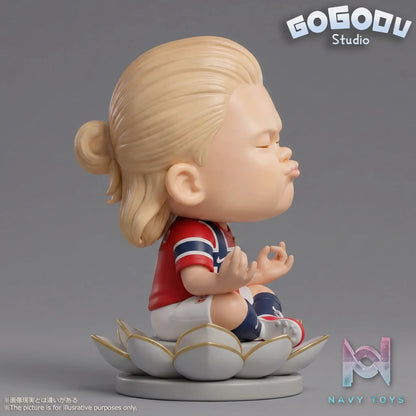 GOGODU Studio – Haaland Meditating Designer Figure Football