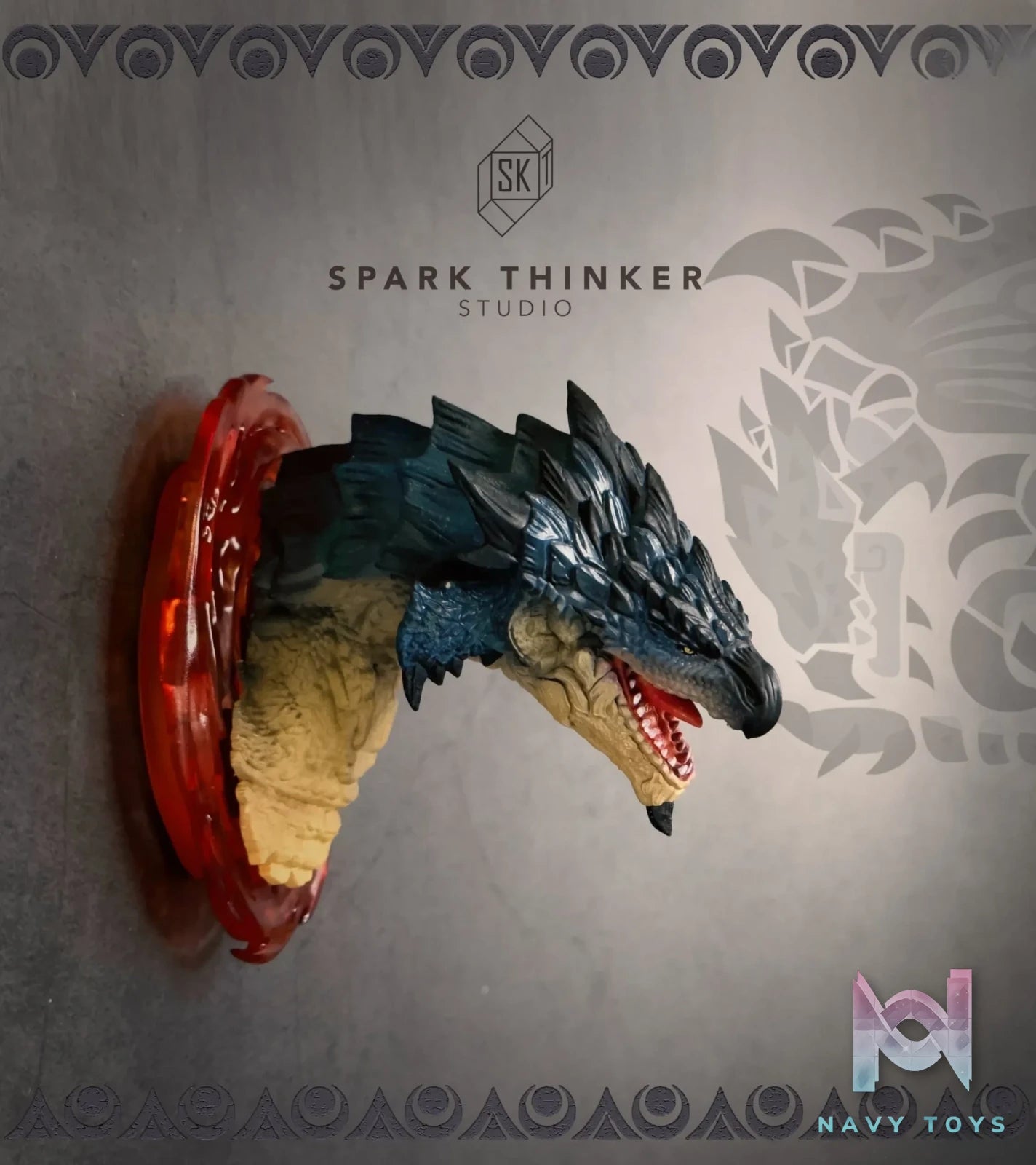 Spark Thinker Studio – Monster Hunter Small Scale Head Statue #1