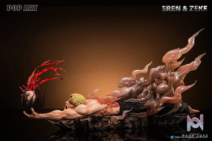 Eren & Zeke resin statue POP.ART Studio anime figure