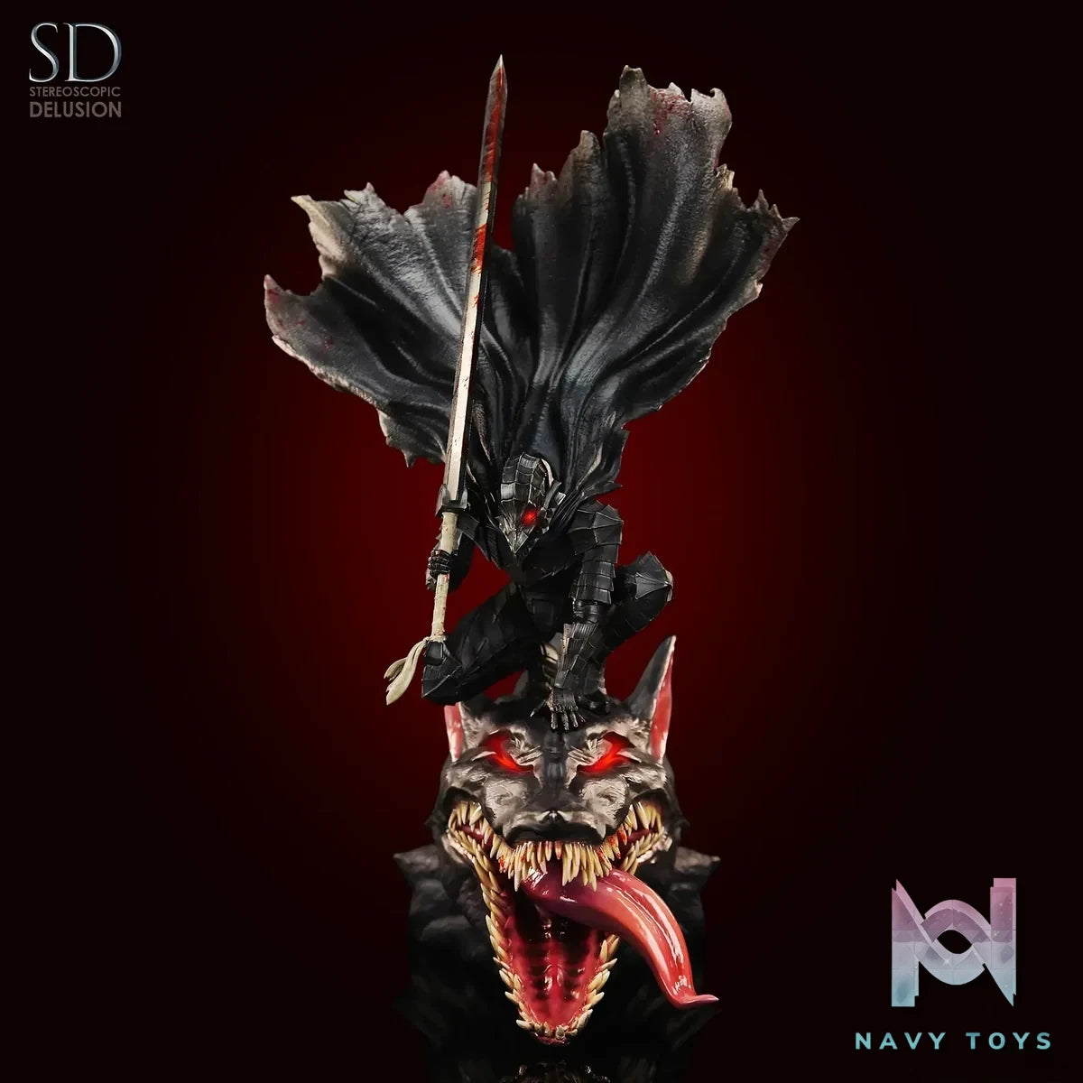 Guts - Berserk - Stereoscopic Delusion Studio resin statue Navy Toys anime figure