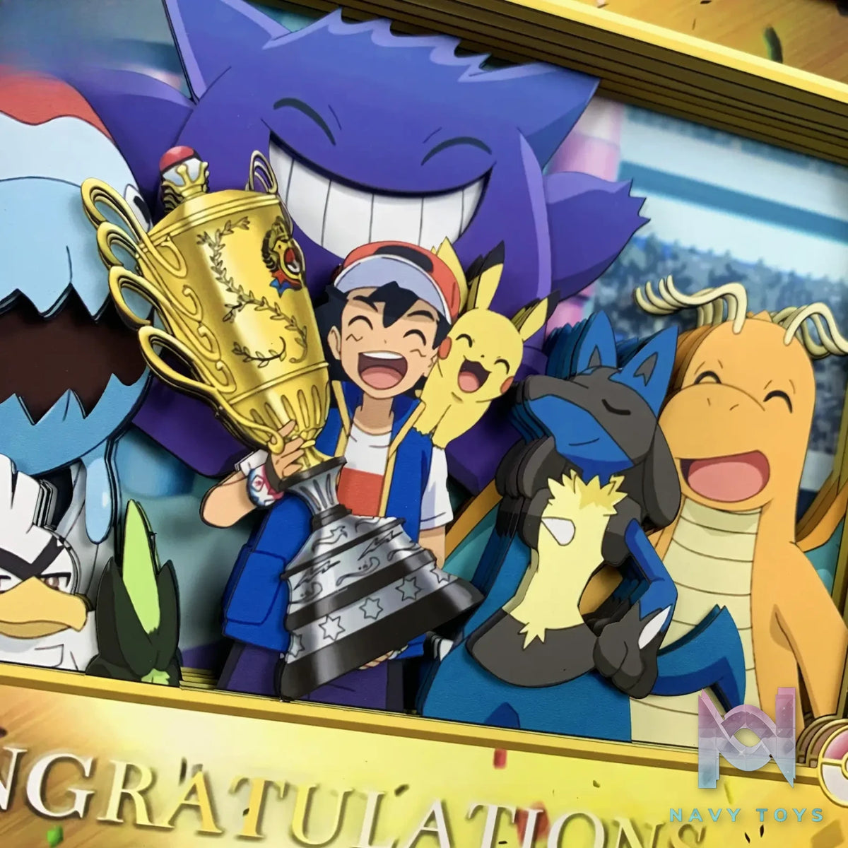 KALA HOME Studio – Congratulation Ash Ketchum! 3D Decorative Painting Pokémon