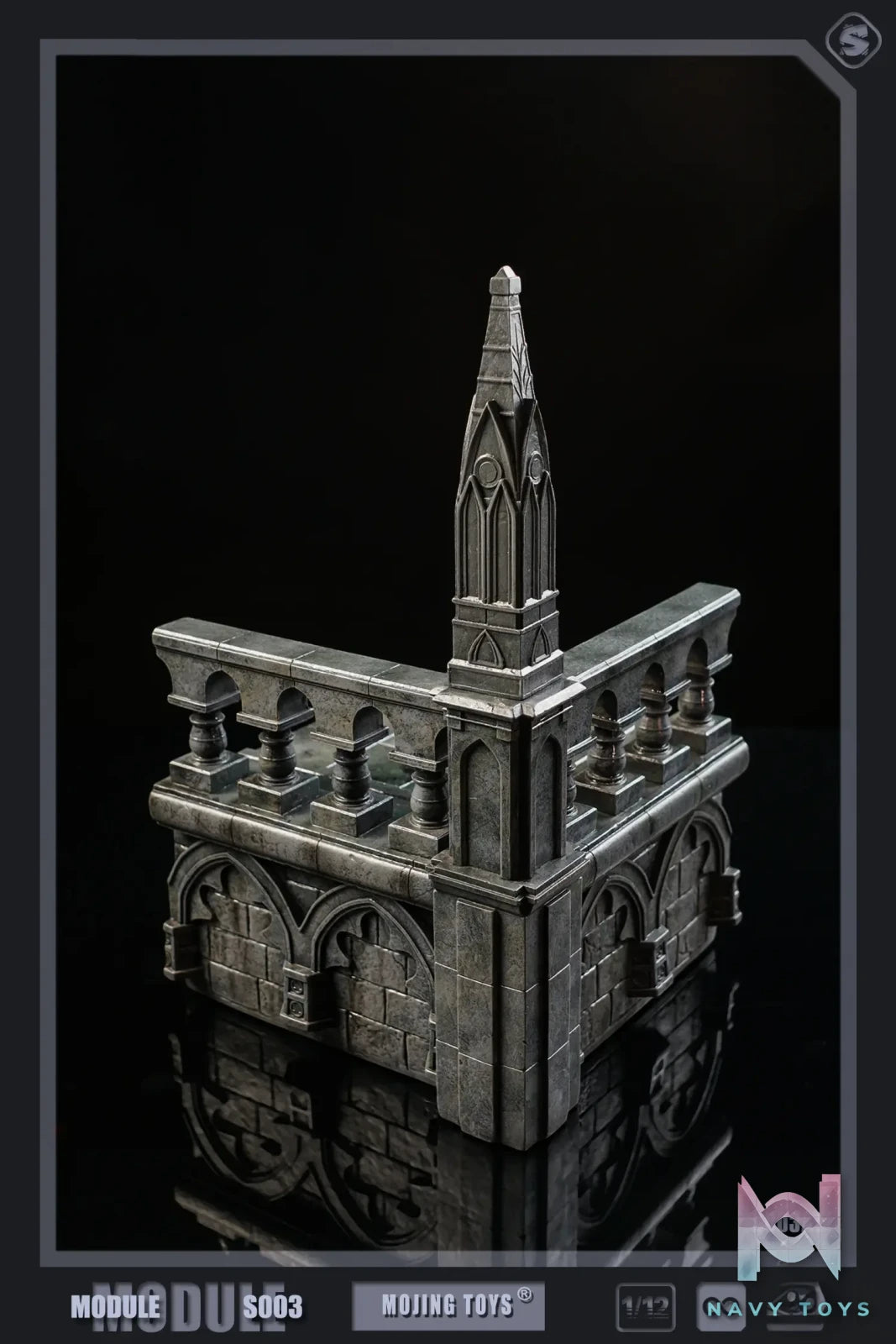 MOjingToys – Original 1/12Module Series Gothic Roof and Staircase Scene S003 (Licensed)