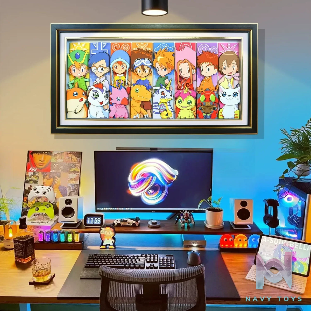 KALA HOME Studio – Digimon Multiple Characters #03 3D Decorative Painting Digimon