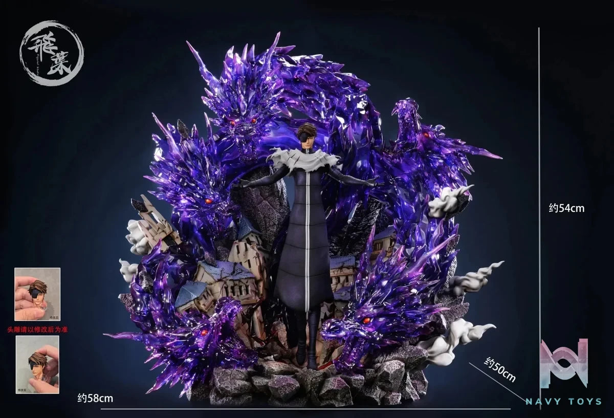 FlyLeaf Studio - BLEACH Five Dragons Sosuke Aizen resin statue Navy Toys anime figure