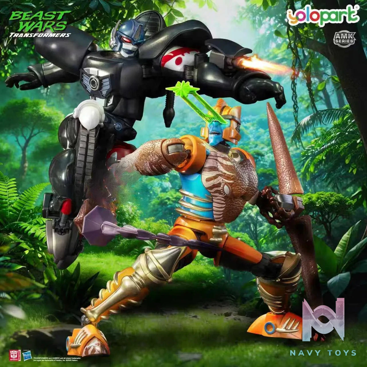 Yolopark – AMK Series Transformers: Beast Wars Dinobot X Optimus Primal (Licensed)