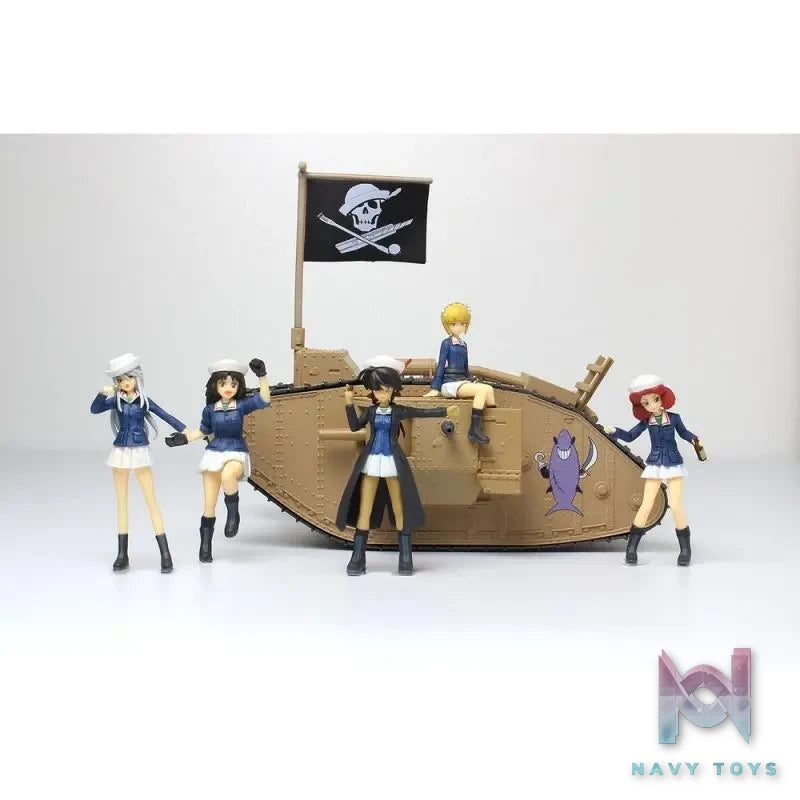PLATZ – Girls und Panzer: Final Chapter 1/35 Chibi Scale with Crew Figures Mk.Ⅳ Tank (Licensed)