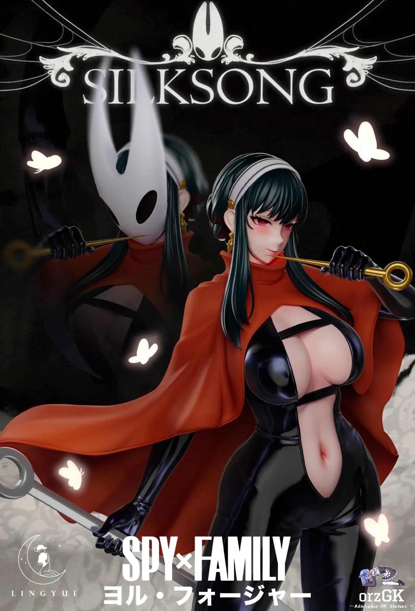 Ling Yue Studio - Yor Forger cos Silksong Hornet Spy x Family resin statue Navy Toys anime figure