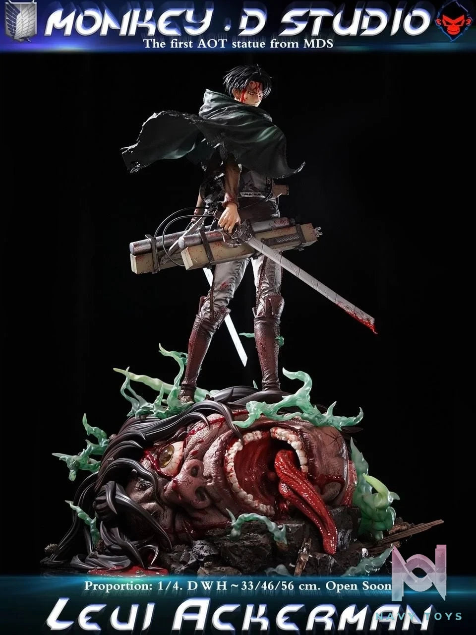 Levi Ackerman - Attack On Titan - Monkey D Studio resin statue monkey d studio anime figure