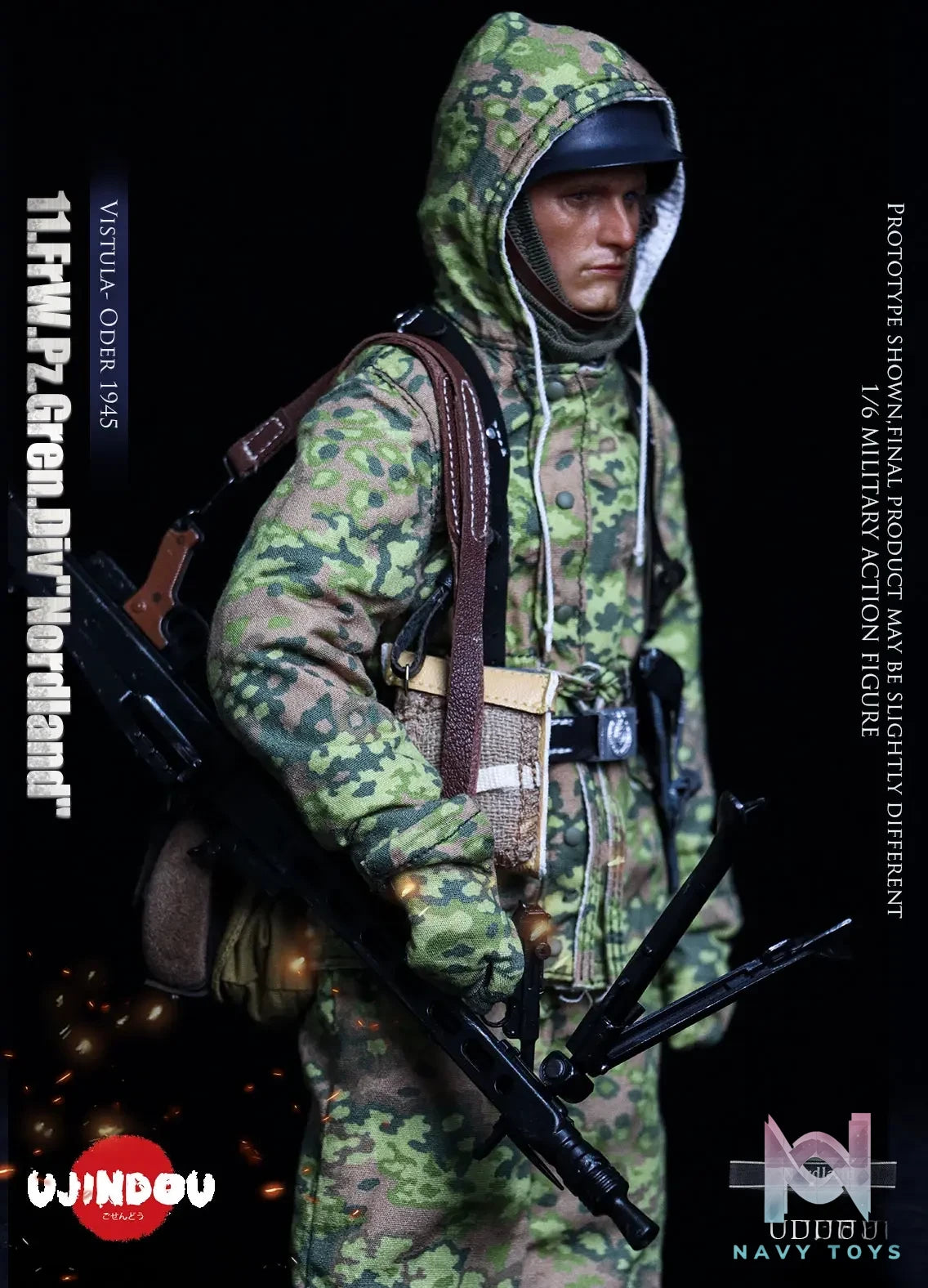 UJINDOU – 1/6 WWII 11. FrW. Pz. Gren. Div “Nordland”, Vistula – Oder 1945 UD9051 (Licensed)